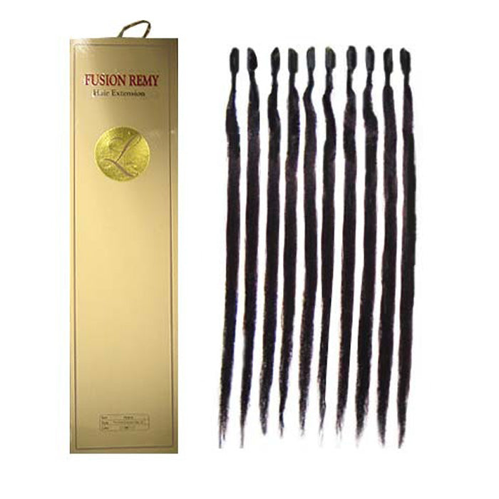 Ladylike Fusion Remy Glue U-Tip Yaki Hair Extension - STRAIGHT 18" (10 Pcs/ 10 Pack/ 1 Box)