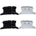 2" Black / White Butterfly Clamps