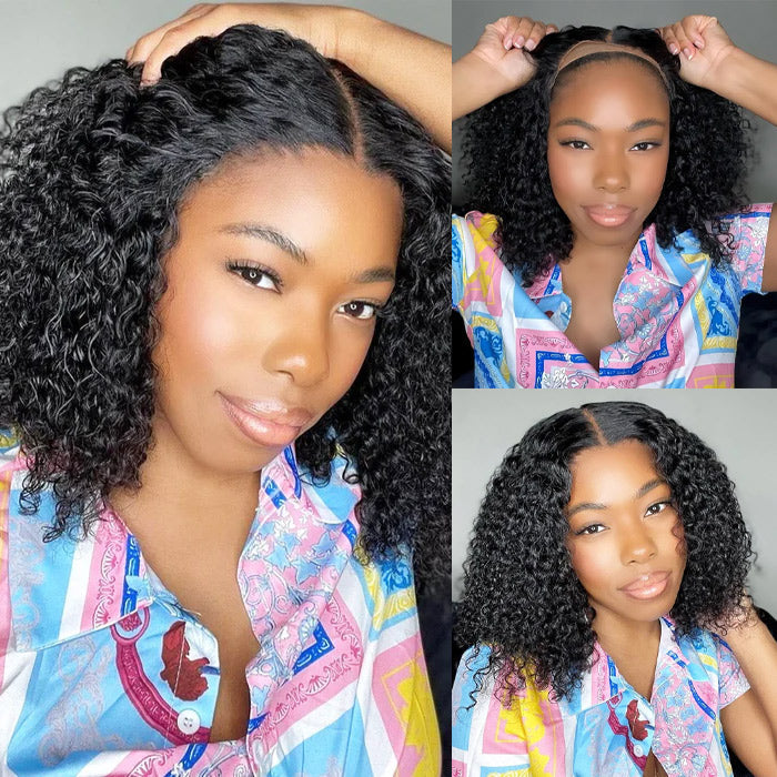 3 Wigs Set  | 8x5 Pre Cut Lace Glueless Curly Wig & Glueless Curly Short Bob Wigs & Straight 5x5 HD Lace Short Bob Wig