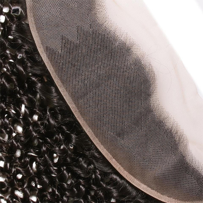 Brazilian Curly Hair 4 Bundles with 13*4 Lace Frontal Virgin Human Hair