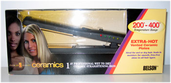 Gold 'N Hot CERAMICS Wet To Dry Ceramic Flat Iron 2 1/4 inch Model GH2167