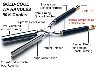 Golden Supreme Stove Curling Irons
