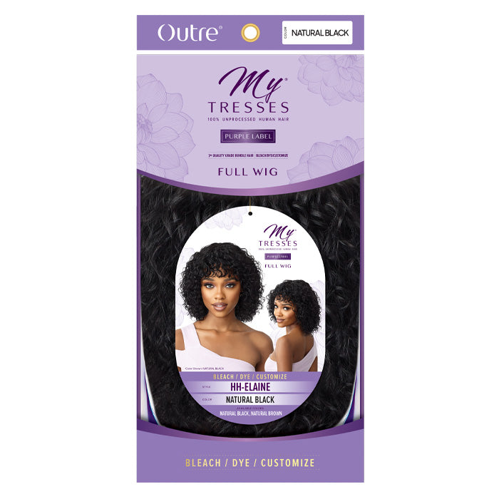 Outre MyTresses Purple Label Unprocessed Human Hair Full Wig HH ELAINE
