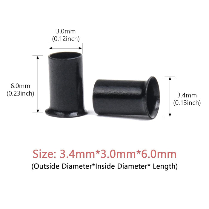 Eve Copper Micro Ring / Euro Lock Beads for Hair Extension - T-TYPE 200 Pcs (3/6 mm)