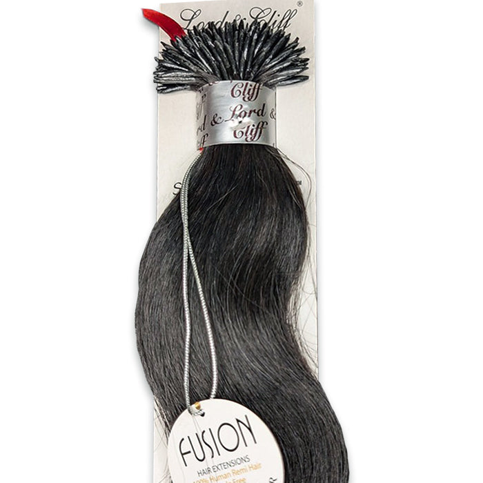 Lord & Cliff Fusion Glue Tip 100% Remy Human Hair Extension - BODY PONY/ BODY WAVE 12/16/20" [No Return, No Exchange]