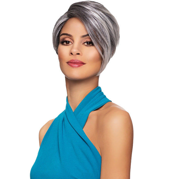 Foxy Silver Collection Fusion Heat Natural J-Part Wig - THERESA