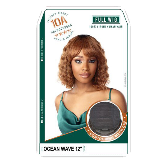 Sensationnel 10A 100% Virgin Human Hair Full Wig - OCEAN WEAVE 12"