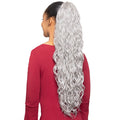 Foxy Silver Drawstring Ponytail - DS17