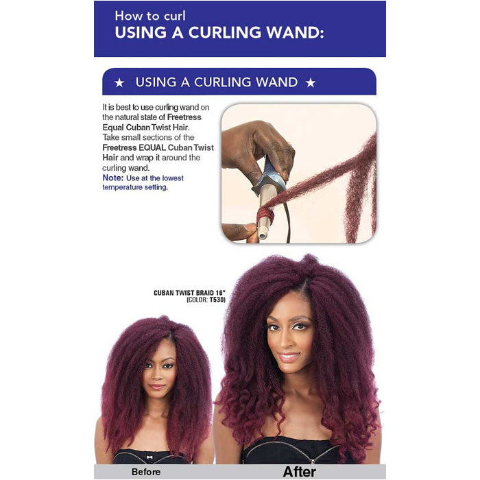 Equal by Shake N Go Cuban Double Strand Style Braid - CUBAN TWIST BRAID 12"/16"/24"
