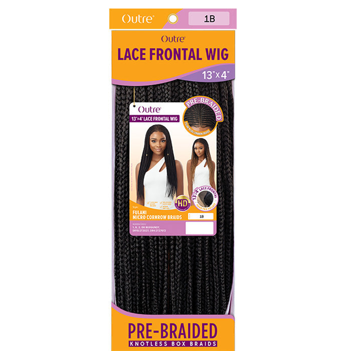 Outre Pre-Braided Glueless HD 13X4 Lace Frontal Wig - FULANI MICRO CORNROW BRAIDS