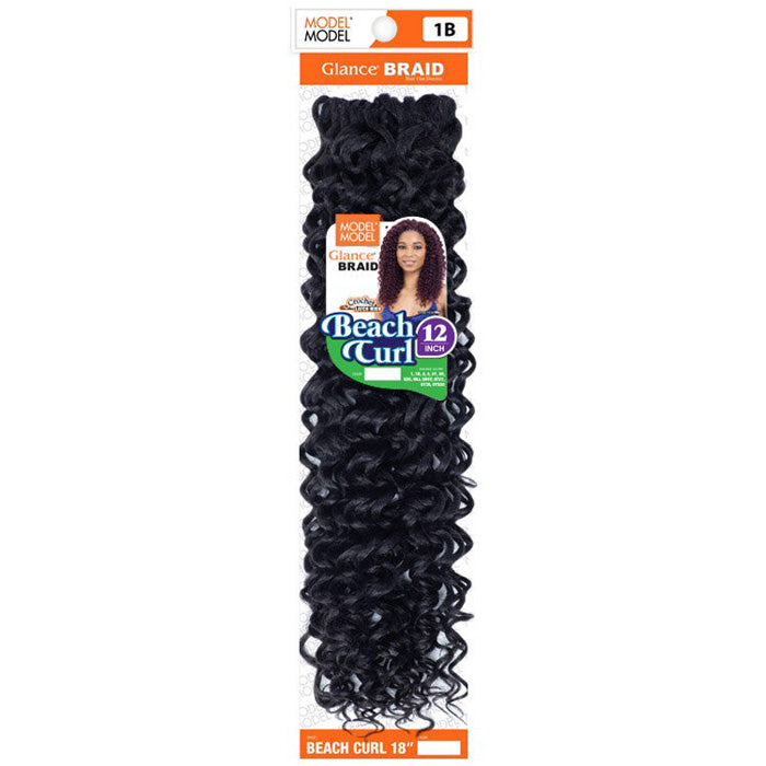 Model Model Glance Crochet Braid - BEACH CURL 12"