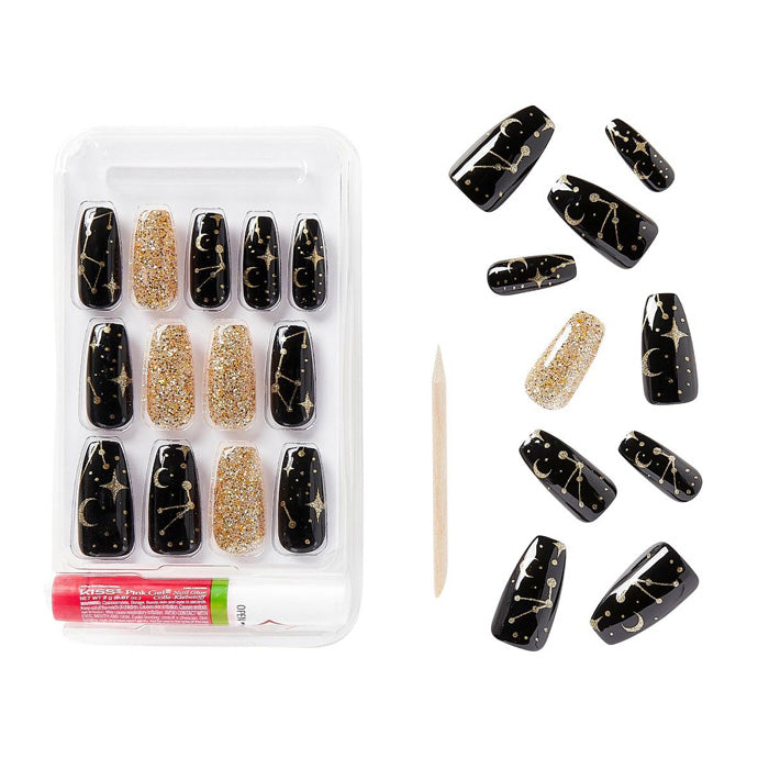 Kiss GoldFinger Gel Glam 24 Nails - Shoothing Stars