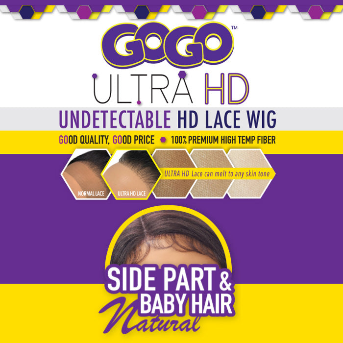 Harlem 125 Synthetic GoGo Ultra HD Lace Front Wig - GL207