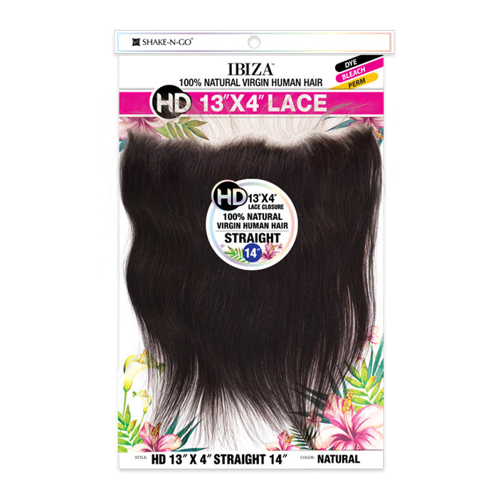 Shake N Go Ibiza 100% Virgin Human Hair HD 13X4 Lace Closure - STRAIGHT 16"