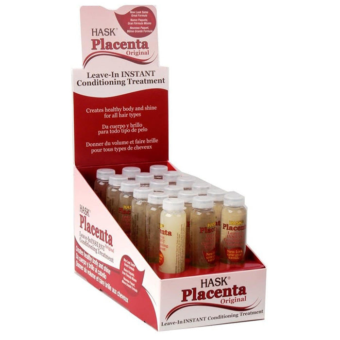 Hask Placenta Leave-In INSTANT Conditioning Treatment - Super Strength 5/8 oz