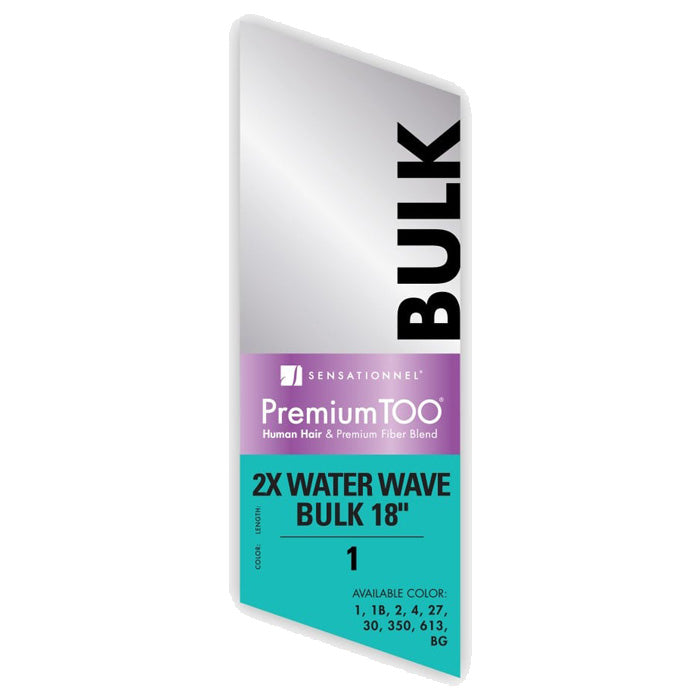 Sensationnel Premium Too Human Hair Blend 2X Bulk Braids -2X WATER WAVE BULK 18"