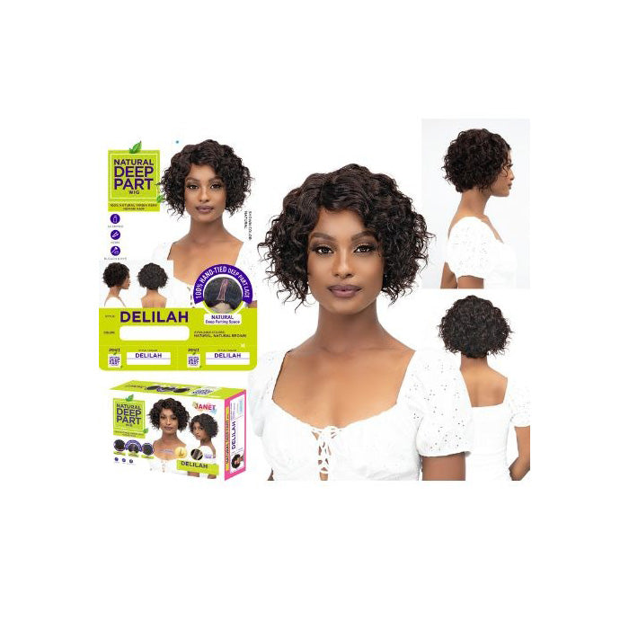 Janet Collection 100% Virgin Remy Human Hair Deep Part Lace Wig - DELILAH