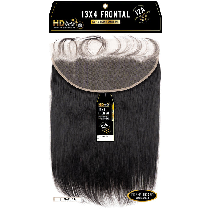Sensationnel 12A Virgin Human Hair 13X4 Frontal Straight Closure 12