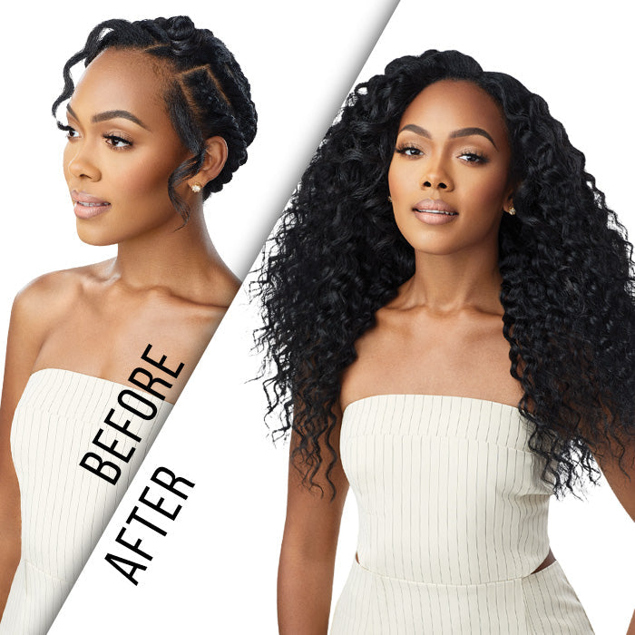 Outre Human Hair Blend Big Beautiful Hair Clip In 9CS - PERUVIAN WAVE 18"