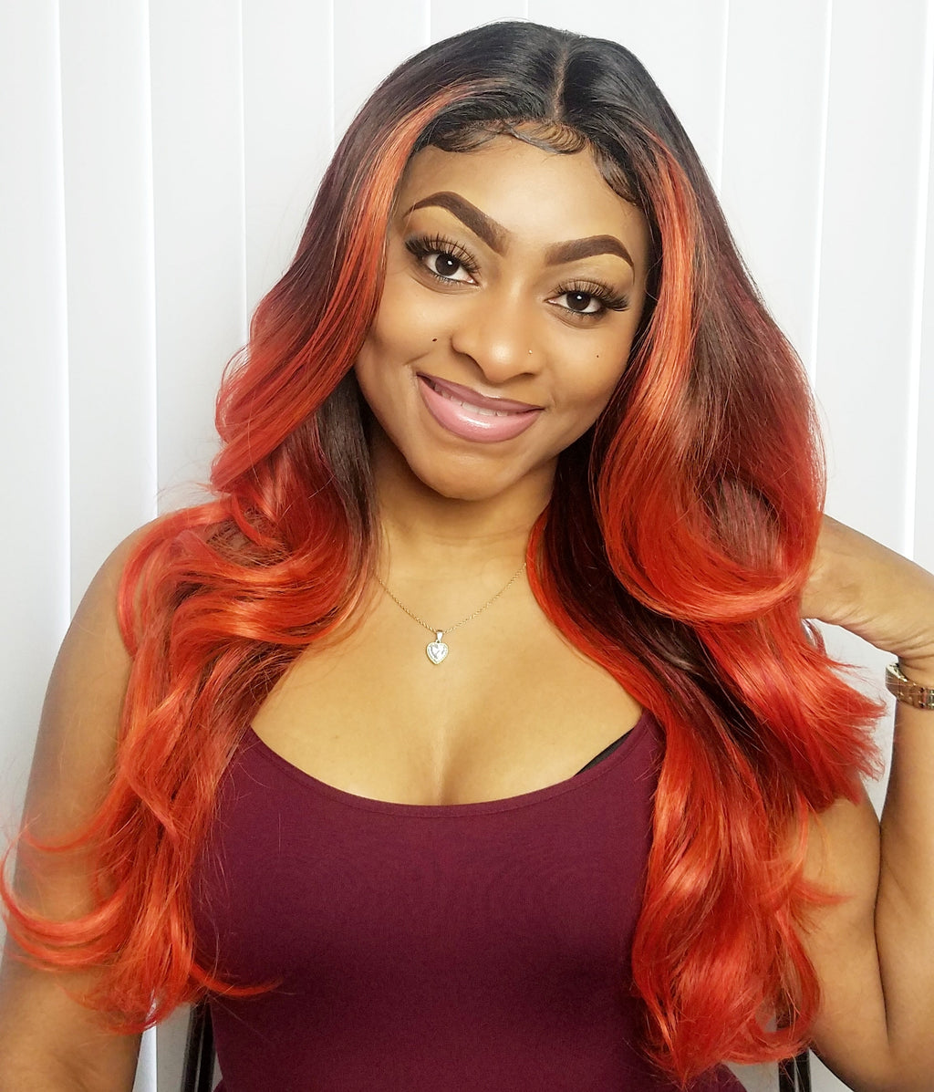 Outre Synthetic I Part Swiss Lace Front Wig - PHOENIX