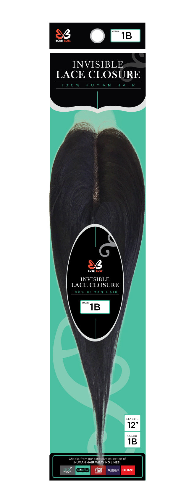 Bobbi Boss Invisible Lace Part Closure 12 Inch
