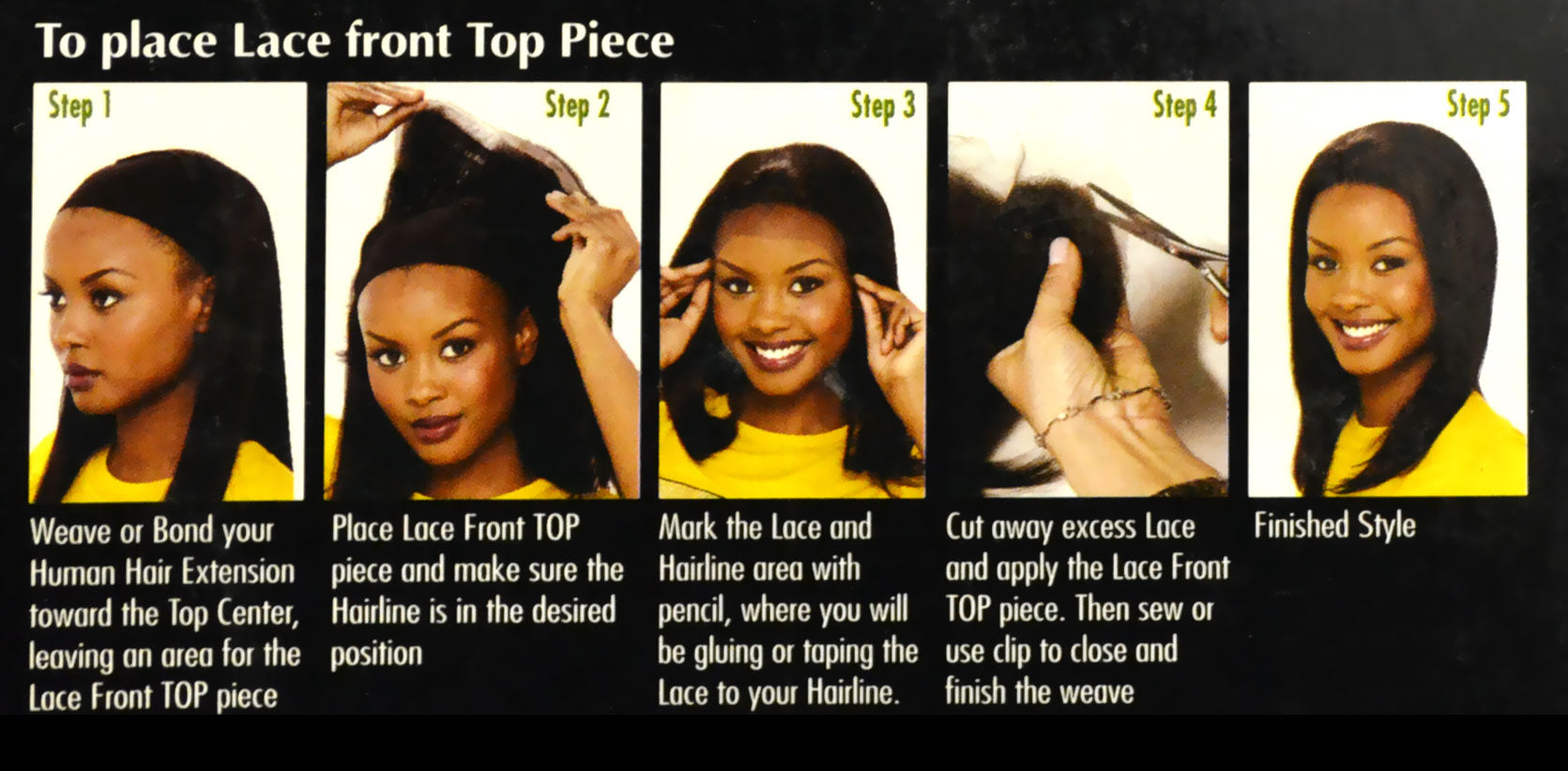 It's a Wig Premium Lace Front TOP PIECE KK YAKI [D]
