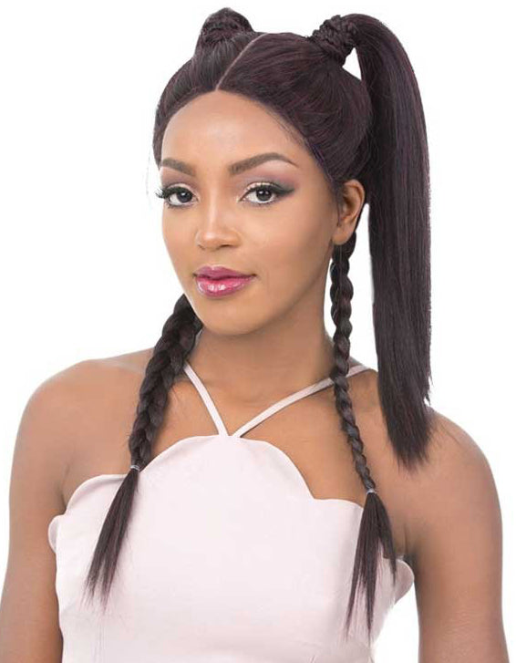 It's A Wig Vixen X 100% Human Hair Premium Mix X-Part Lace Wig - VIXEN X YAKI STRAIGHT