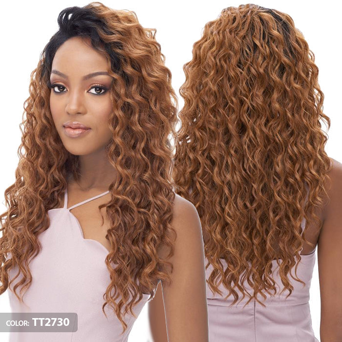 It's a Wig 360 All-Round 100% Human Hair Premium Mix Deep Part Lace Wig - EMOTION