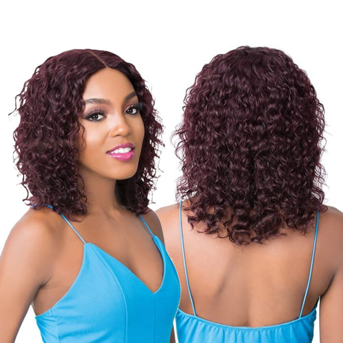 It's a Wig Brazilian Human Hair  Swiss Lace Front Wig - WET N WAVY MIRROR