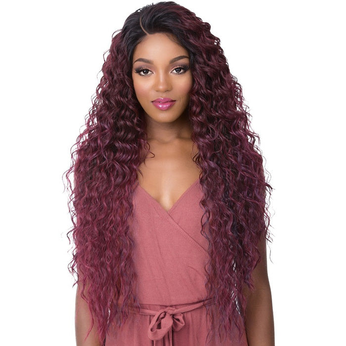 It's a Wig 360 All-Round 100% Human Hair Premium Mix Deep Frontal Lace Wig - TAMARA