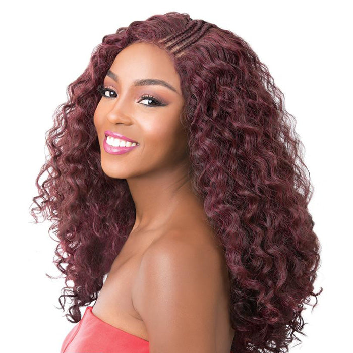 Its a Wig Synthetic Swiss Lace Front Wig SWISS LACE T BRAIDED PART KANDEE