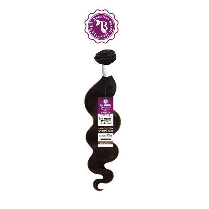 Janet Collection Brazilian Bundle 100% Natural Virgin Remy Human Hair Weave - NATURAL BODY 14-28" (2 Pcs)