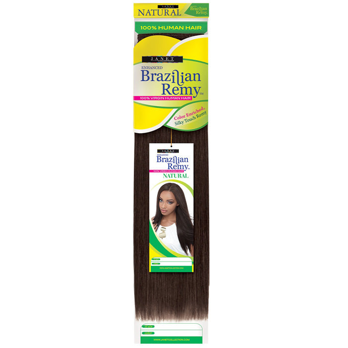Janet Collection Enhanced 100% Brazilian Remy Virgin Human Hair Weave - YAKY 10-22"
