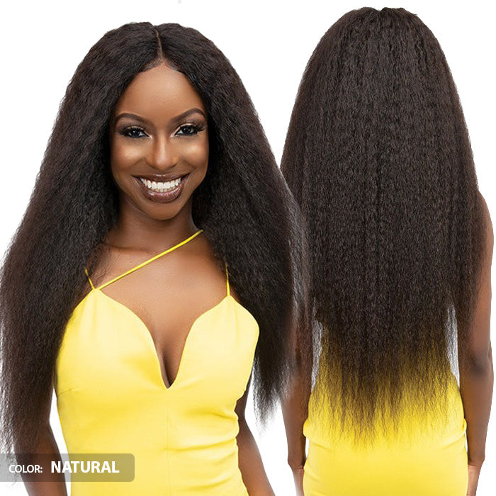 Janet Collection 100% Natural Virgin Remy Human Hair HD Deep Part Lace Wig - KINKY CRIMP