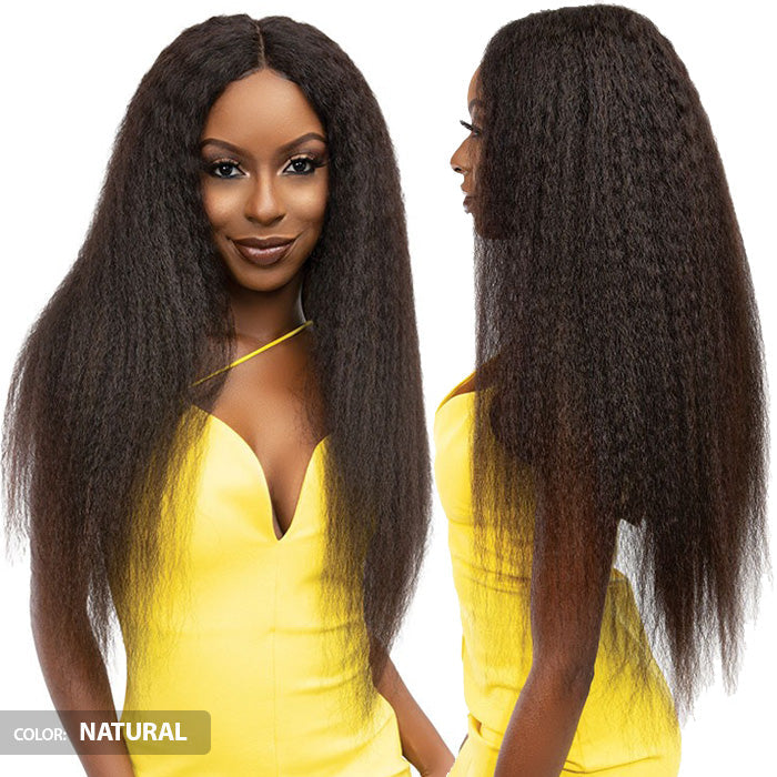 Janet Collection 100% Natural Virgin Remy Human Hair HD Deep Part Lace Wig - KINKY CRIMP
