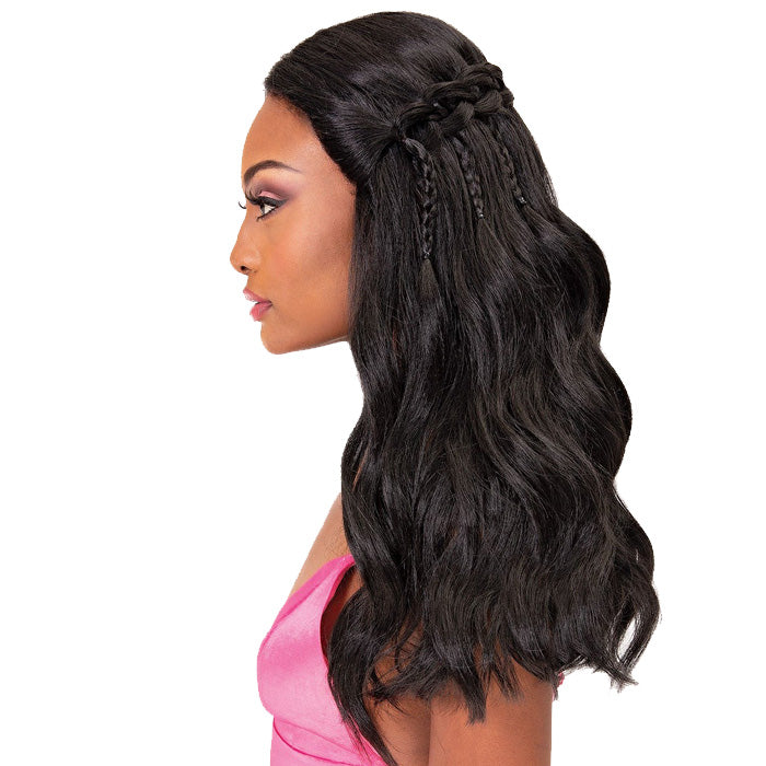 Janet Collection Braided Extended Part Swiss Lace Wig - LANA