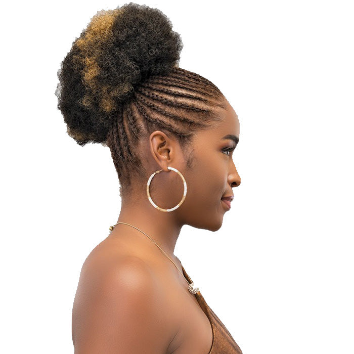 Janet Collection Noir Drawstring Ponytail - AFRO PUFF STRING