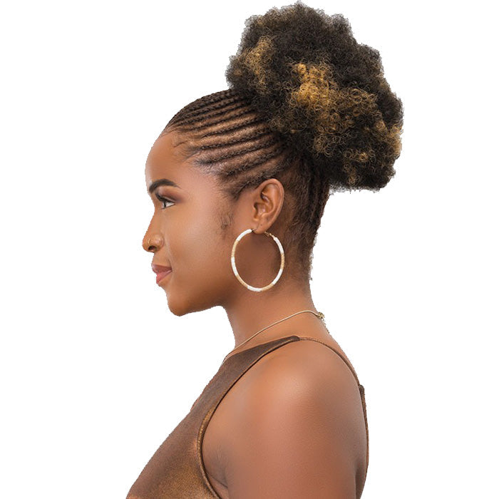 Janet Collection Noir Drawstring Ponytail - AFRO PUFF STRING