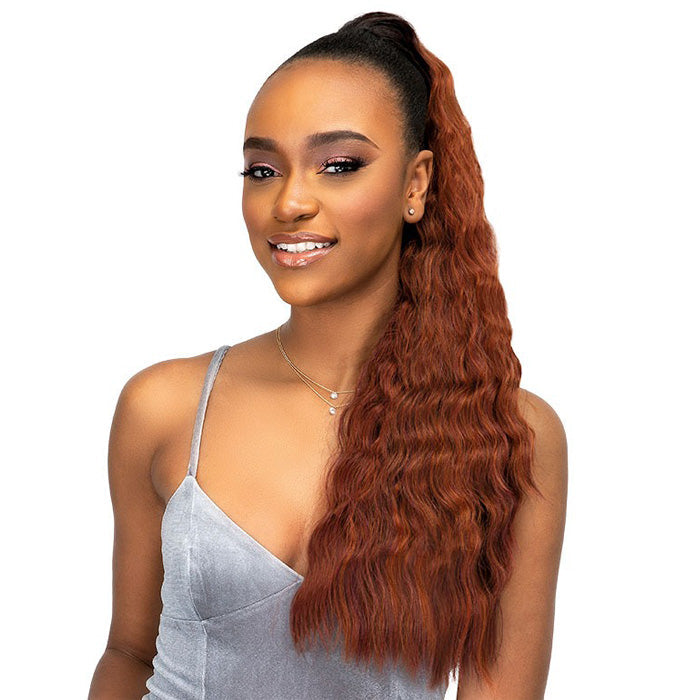 Janet Collection Everytime Noir Drawstring Ponytail - BANANA D/S