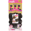 Janet Collection Melt 100% Virgin Remy Human Hair Weave 3 Pcs 13X5 HD Lace Closure - BRAZILIAN BODY 12/14/16"