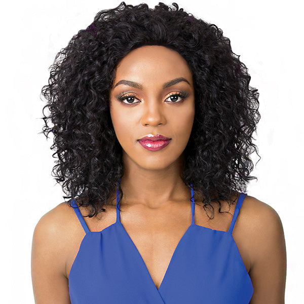 It's a Wig Human Hair Salon Remi Swiss Lace Front Wig - HH S LACE WET N WAVY JERRY