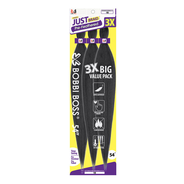 Bobbi Boss 3X PRE-FEATHERED JUST BRAID 54 Inch
