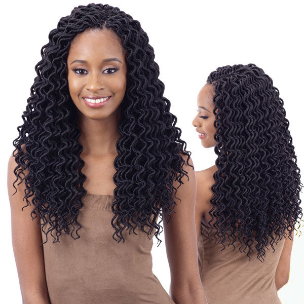 Freetress Pre-Looped Crochet Braid - 2X SOFT FAUX LOC CURLY 14"