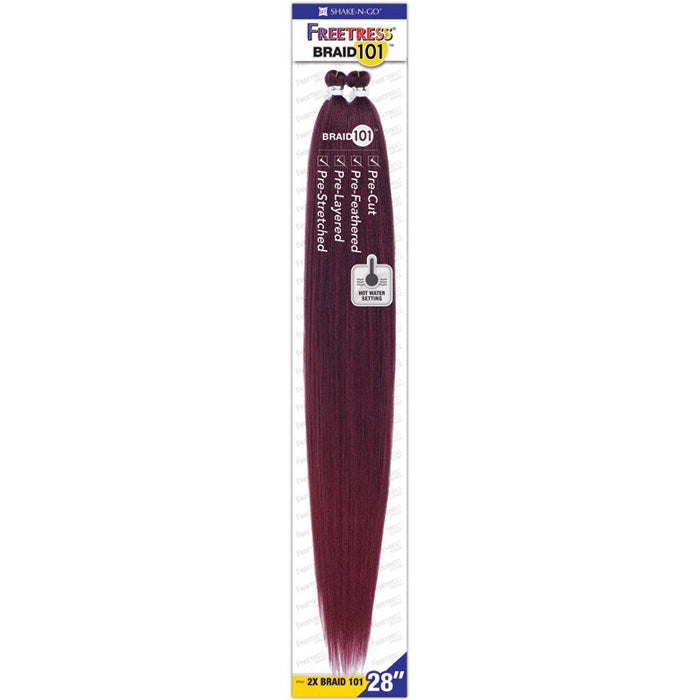 Freetress Pre- Stretched Braid 101 - 2X BRAID 101 18"/24"