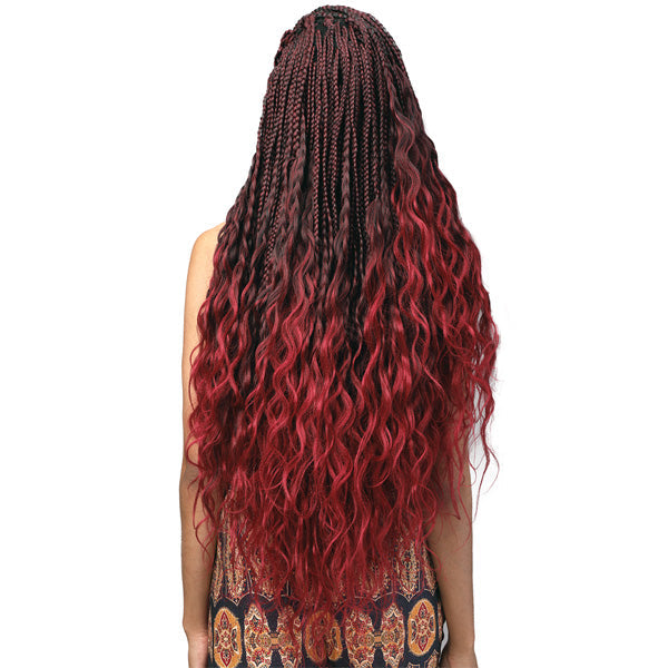 Bobbi Boss Synthetic Pre-Feathered Braid - KINGTIPS BODY WAVE X3