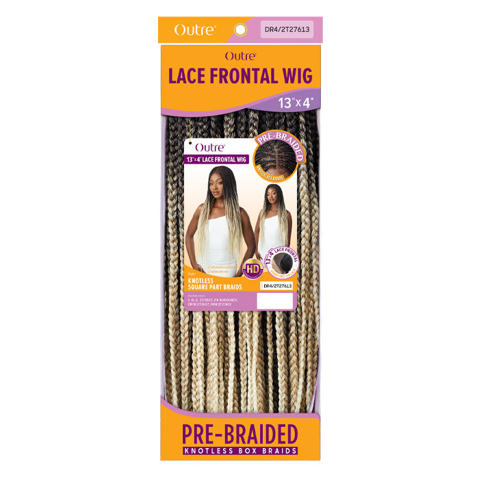 Outre Pre-Braided Glueless HD 13X4 Lace Front Wig - KNOTLESS SQUARE PART BRAIDS