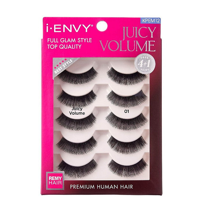 Kiss i-envy Remy Hair Eyelashes - JUICY VOLUME MULTI PACK