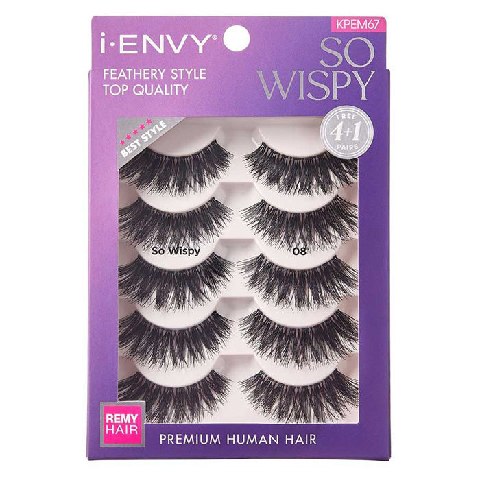 Kiss i-envy Remy Hair Eyelashes - SO WISPY MULTIPACK