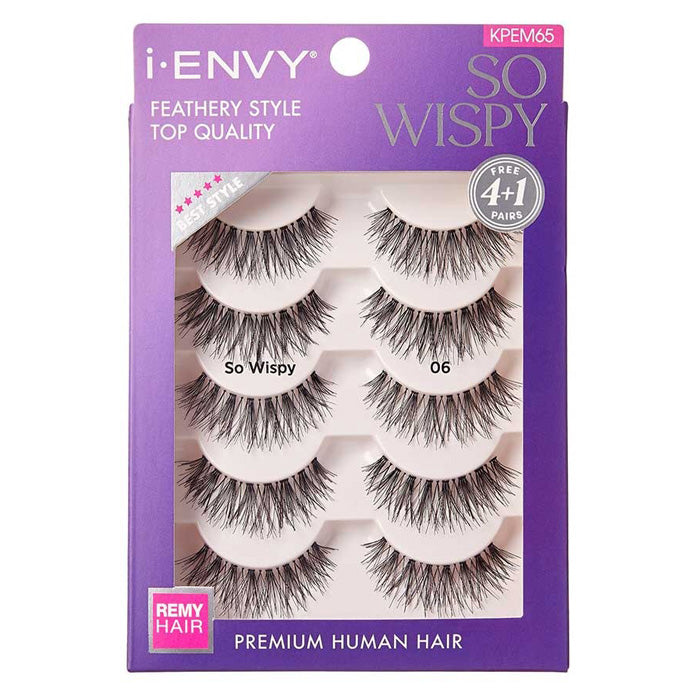 Kiss i-envy Remy Hair Eyelashes - SO WISPY MULTIPACK