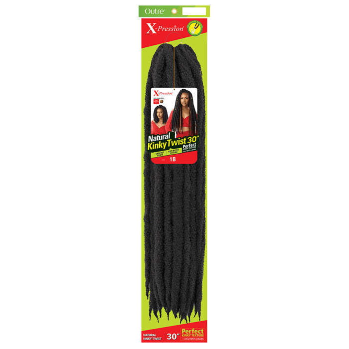 Outre X-Pression Crochet Braid - NATURAL KINKY TWIST 30"